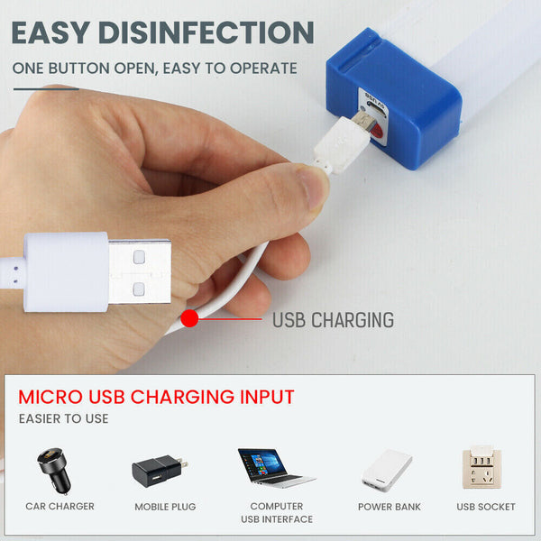 1/2x Portable Lantern LED Camping Light Lighting Stick Rechargeable Magnetic Bar