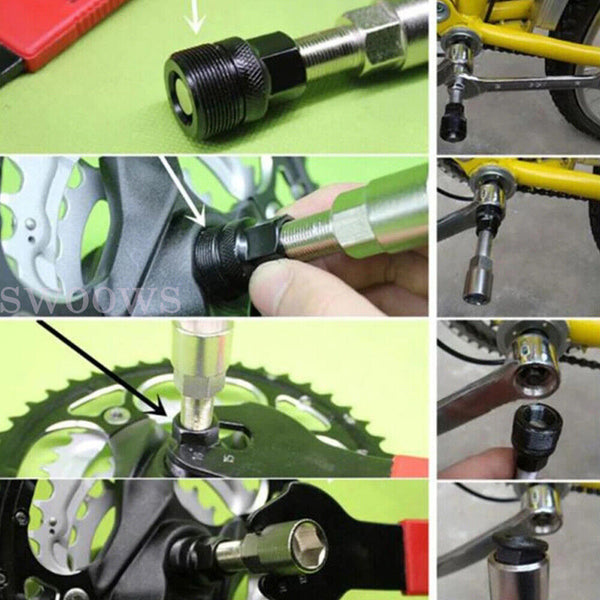 4pcs Bicycle Repair Bike Tool Kit Removal Bracket Freewheel Crank Puller Tools