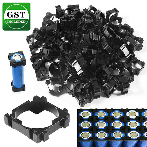 100pcs 18650 Li-ion Battery Holder Safety Spacer Radiating Bracket Storage Shell