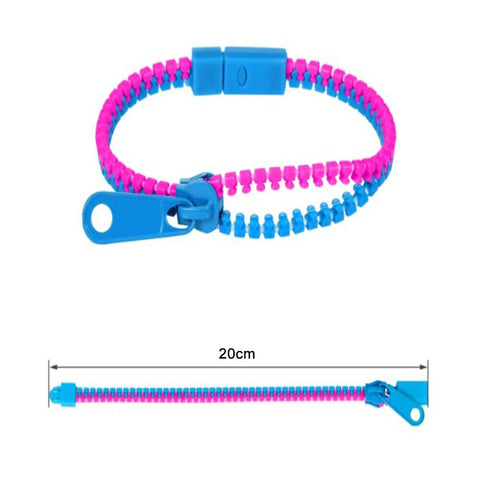1-50x Sensory-Zipper Fidget Bracelet Zip Stim Toys Stress Anxiety Relief Autism