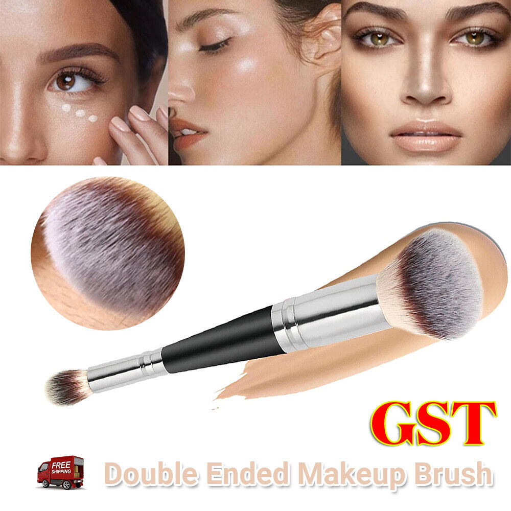 Professional Double Ended Makeup Brush Foundation Blusher Cosmetic Make Up Brush