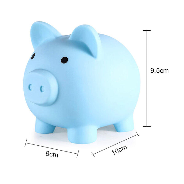 Pig Piggy Bank Coin Openable Money Save Box Soft Plastic Toy Kids Gift Cash Box