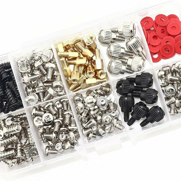 300PCS Computer PC Screws Kit with Case Motherboard CD-ROM Hard Disk Repair Tool