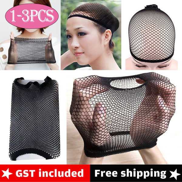 1/3x Wig Cap Fishnet Stretch Elastic Weaving Mesh Hair Net Wig Cap Weave Cosplay