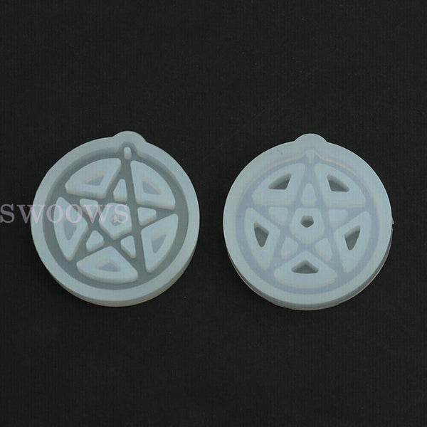 Silicone Pentagram Silicone Pendant Mould Pentacle Jewellery Resin Epoxy Casting