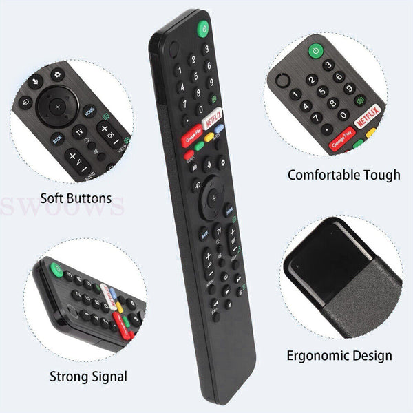 Remote Control For Sony Bravia TV RMF-TX500P/TX520U /TX500U Netflix Google Play