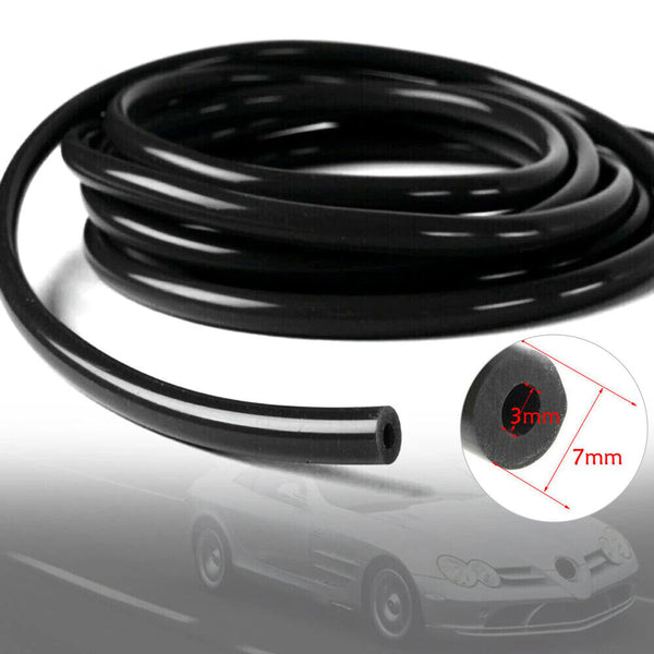 3 Meters  Silicone Vacuum Hose Gas Oil Fuel Line Tube 3MM For Car Motorcycle