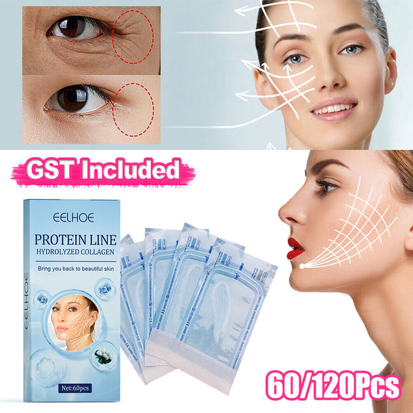 60-600pcs Soluble Protein Thread Instant Face Collagen Thread Face Lift AU