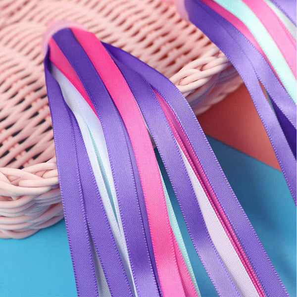 2pcs Bicycle Handlebar Colorful Tassel Streamers Kids Scooter Bike Ribbon AU