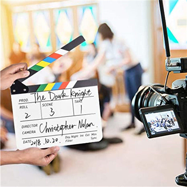 Clapperboard Clapper Board TV Movie Slate Colorful Clapboard Clapper Board Film