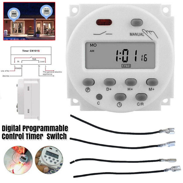 DC 12V Timer Switch Digital Programmable Control LCD Time Relay Day/Week Set HOT