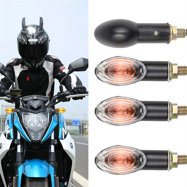 4x Universal Motorcycle Indicators Motorbike Turn Signal Light Bullet Bulbs AU