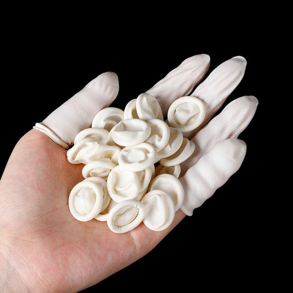 up 1000x Finger Cots Latex Rubber Glove Nail Care  Disposable Art Craft Office