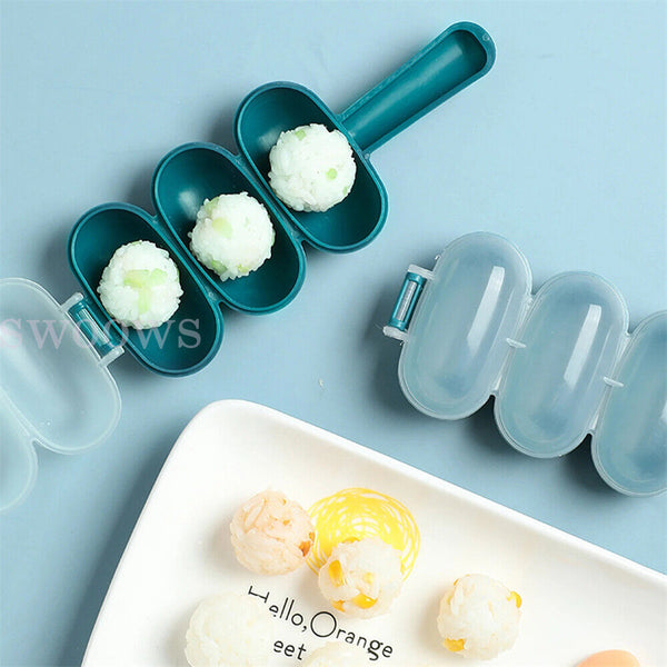 2 Sets Rice Ball Shaker DIY Rice Baller Shakers Lunch Maker Mould Kitchen Tools