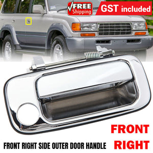 Front Right Outer Door Handle Chrome for Toyota Landcruiser 80 Series 1990-1998