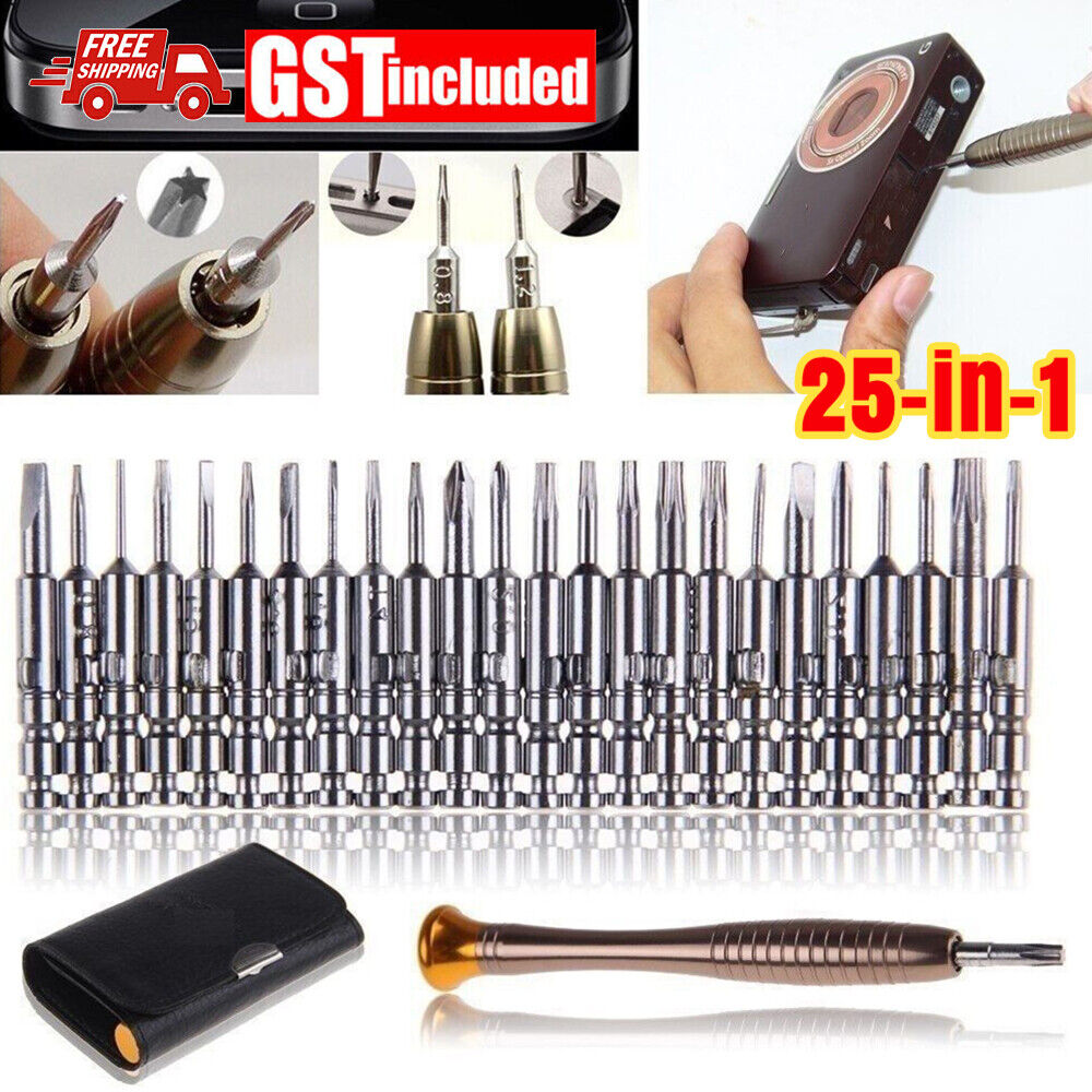 25 in 1 Precision Screwdriver Set Tool Kit Mini Small For Torx Repair Fix Laptop