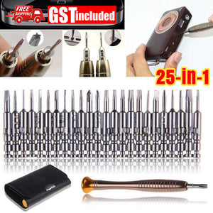 25 in 1 Precision Screwdriver Set Tool Kit Mini Small For Torx Repair Fix Laptop