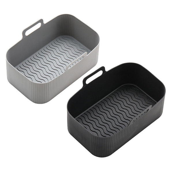 Liner Non-Stick Reusable Baking Tray For Air Fryer Silicone Basket AU