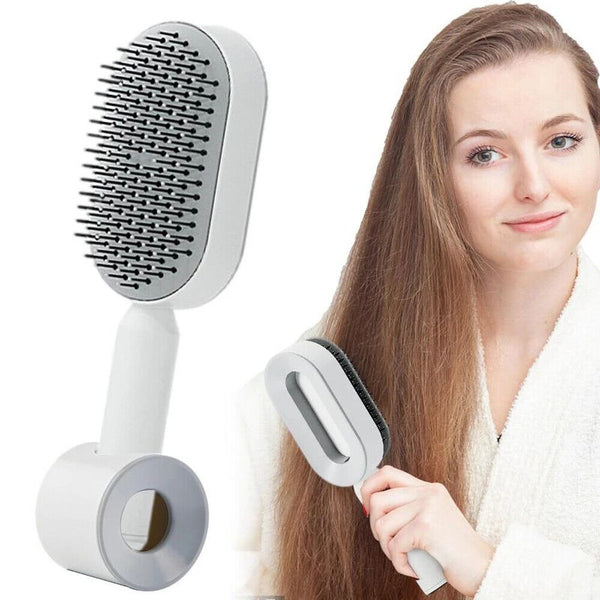 New Hair Brush Self-cleaning Air Cushion Comb Comfortable for Salon Hairdress AU