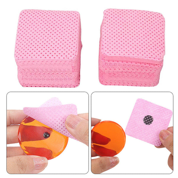 UP 1000 Lint Free Wipes Nail Polish Remover Pad Manicure Pedicure Cleaning Tool