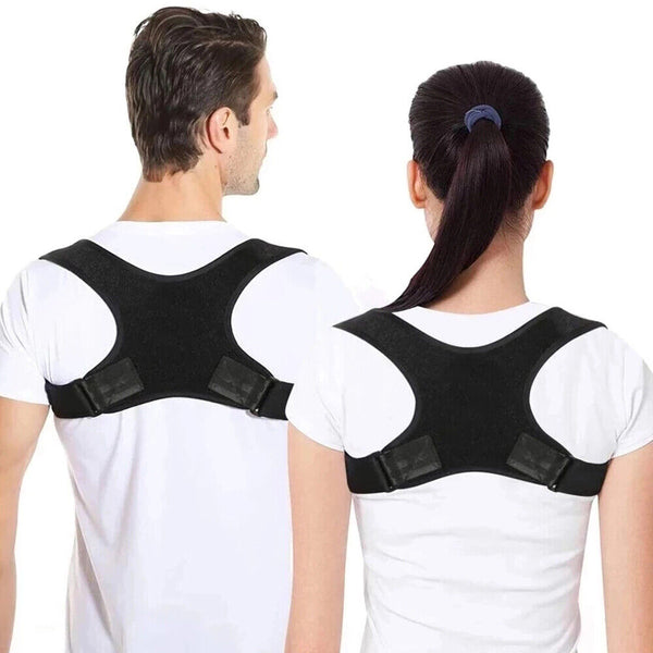 1/2Posture Corrector Adjustable Back Shoulder Belt Support Body Brace BackUnisex