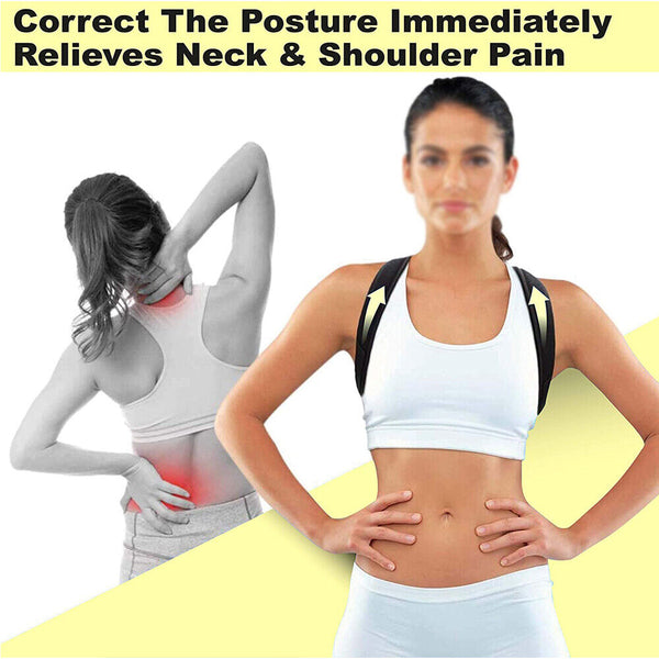 Posture Corrector Clavicle Support Back Straight Shoulders Brace Strap Correct