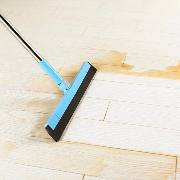 1/2pcs Floor Squeegee Wiper Broom Floor Tile Bathroom/Kitchen Clean Long Handle