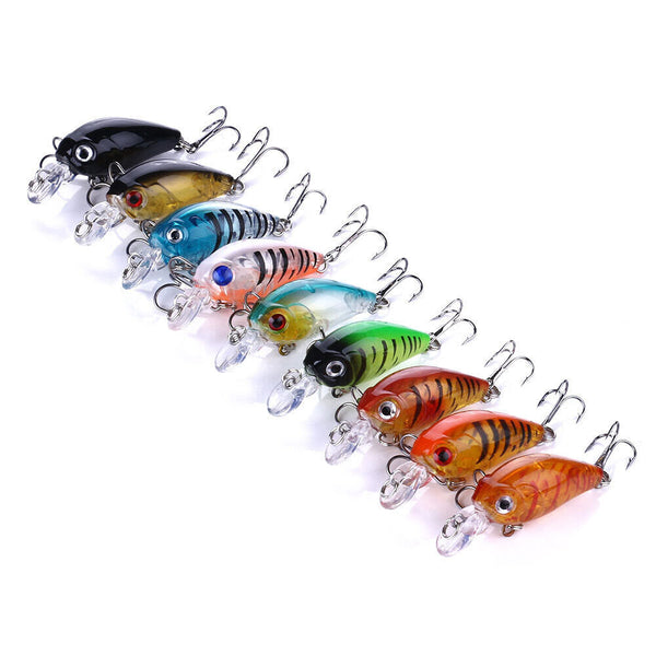 9PCS Fishing Lures For Bream Bass Trout Redfin Perch Cod Flathead Whiting Tackle