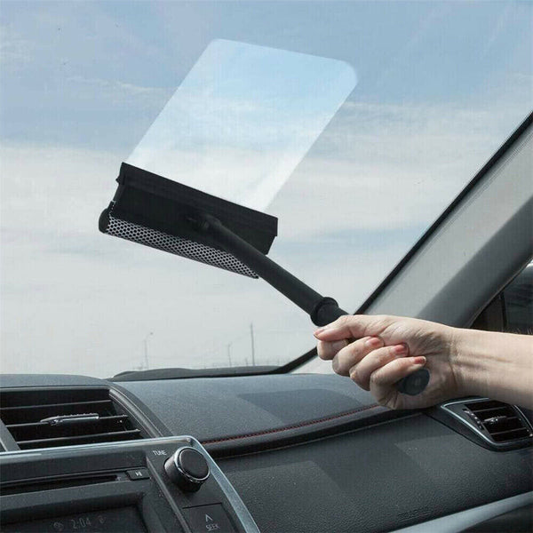 Rubber Squeegee/Scrubber Sponge Glass Window Car Windscreen Cleaner