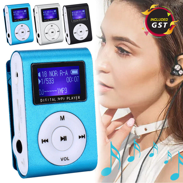 Mini LCD Screen USB MP3 Player Support Micro SD/TF Card Portable Music Player