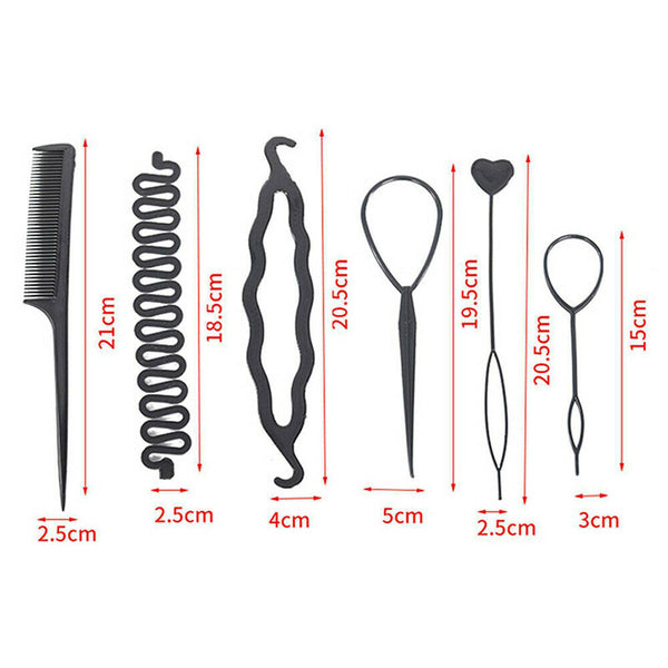 Hair Tools Set Design Styling Braiding Accessories DIY Girls Women Clip Pin Band