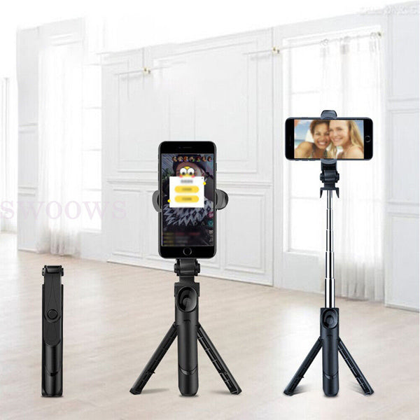 Selfie Stick Rotating Tripod Holder Stand With Bluetooth Remote For Mobile Phone