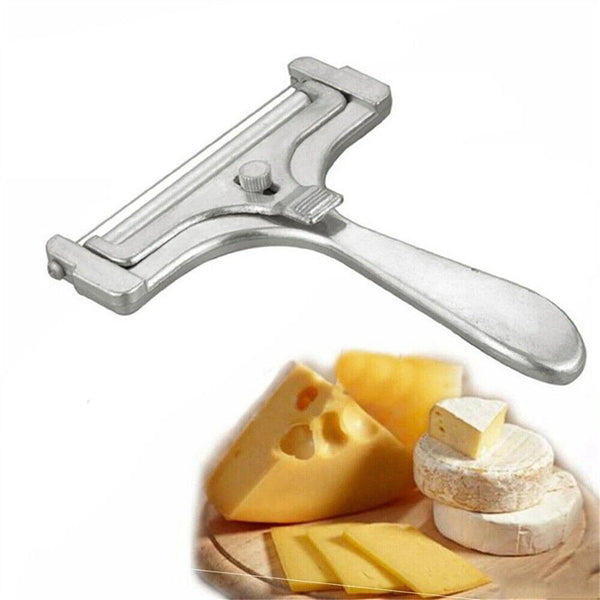 2x Adjustable Cheese Slicer Stainless Steel Wire Cheese Cutter Kitchen Cooking