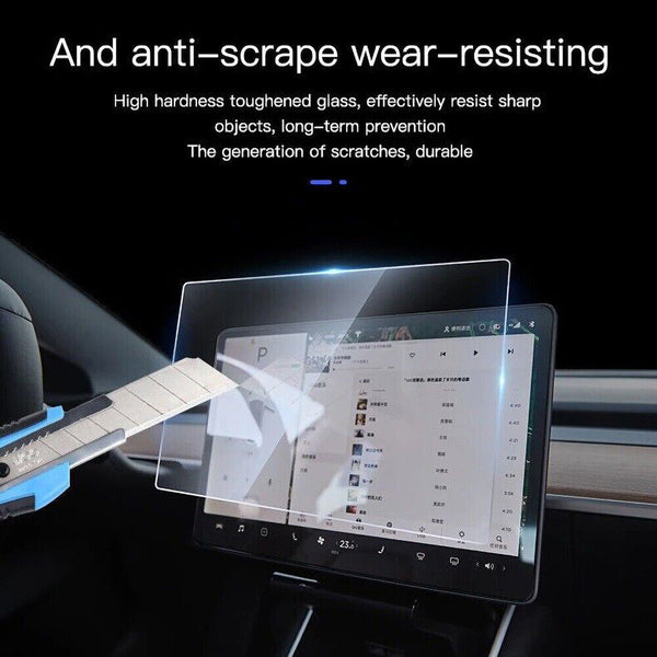 Tempered Glass Protector Navigation CenterControl Screen Film forTesla Model 3/Y