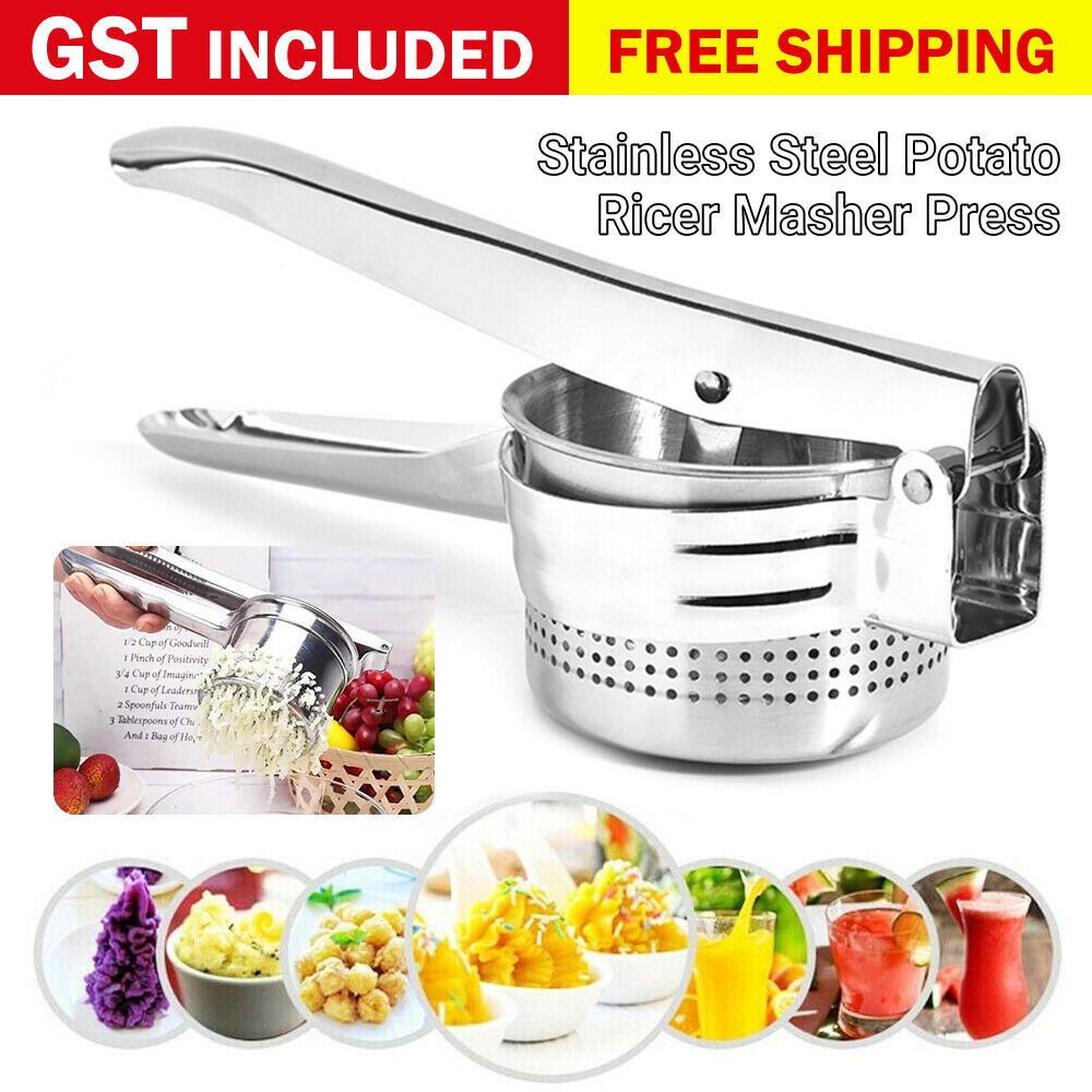 Potato Ricer Masher Fruit Stainless Steel Press Professional Juicer Puree Gnocch