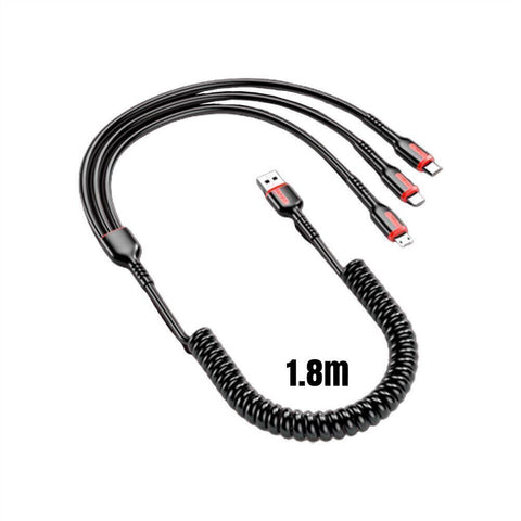 66W Super Fast Charging USB Type C Cable with 3in1 For Quick MultiFunction F8S6