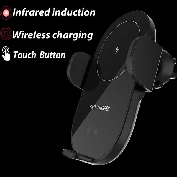 AU Automatic Clamping Wireless Car Charger Vent Mount Phone Charging Holder Dock