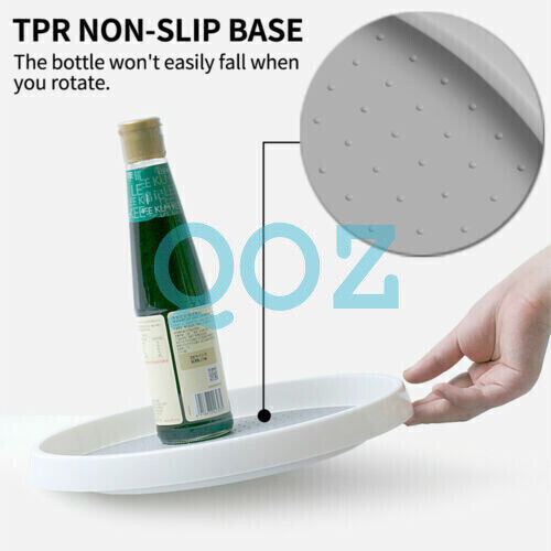 1/2* 25/30cm Non-Skid Turntable Pantry Tray FORLazy Susan Storage Organizer Rack