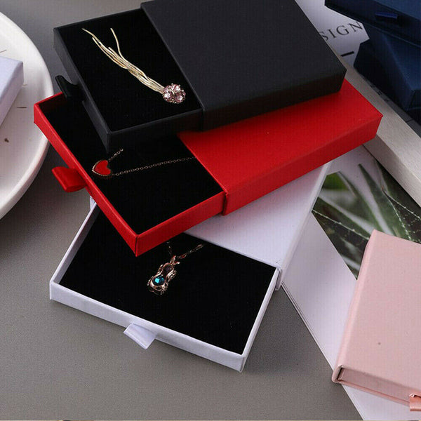 1-10PCS Jewellery Gift Boxes Necklace Ring Bracelet Bangle Earring Cardboard Box