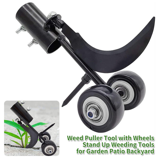 Weed Puller Tool with Wheels, Stand Up Weeding Tools for Garden Patio Backyard