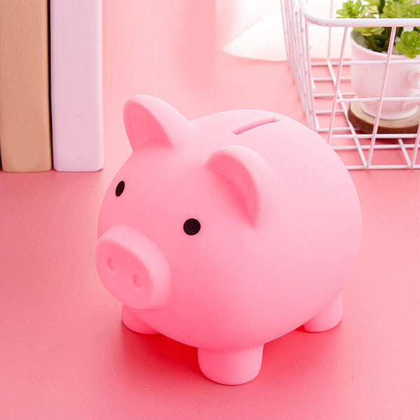 Pig Piggy Bank Coin Openable Money Save Box Soft Plastic Toy Kids Gift Cash Box