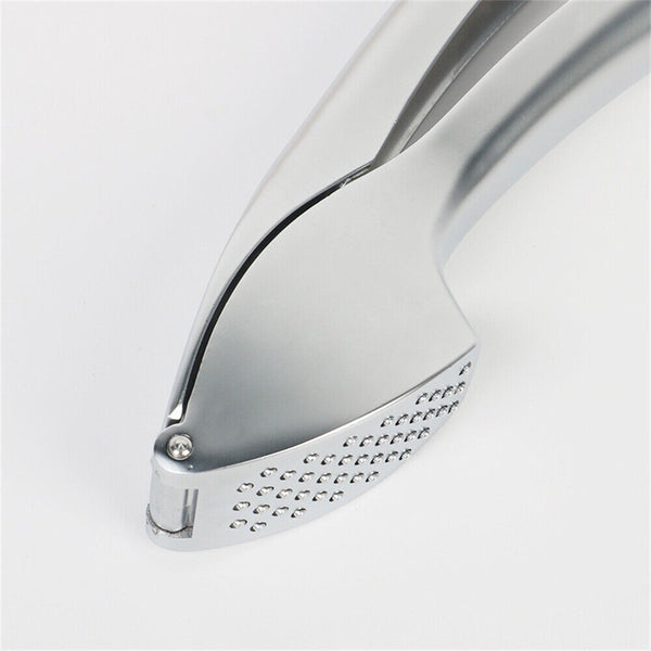 Garlic Press Crusher Stainless Steel Kitchen Mincer Masher Squeezer Tool Silver