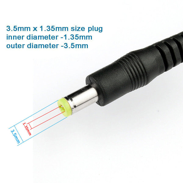 USB to 3.5mm /1.35 mm 5 Volt 5V 2A DC Barrel Jack Plug Charging Power Cable Cord