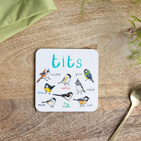 Set of 6 Bird Pun Coasters Funny Coasters Table Protect Cup Mugs Mat for Drink