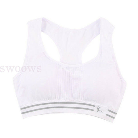 Women's Sports Yoga Bra Seamless Stretch Padded Racerback Crop Top Running Gym