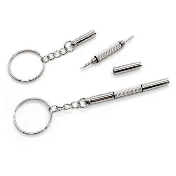 Mini Screwdriver 3 in 1 Keychain Glasses Watch Phone Screw Repair Tool Keyring