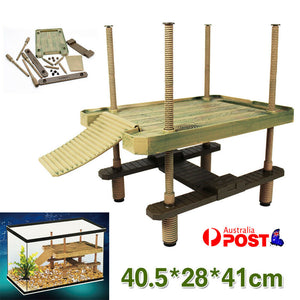 Turtle Pier Basking Platform Aquarium Fish Tank Reptile Floating Dock Pier Decor