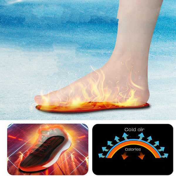 Feet Heater Foot Winter Warmer Pads Warm Socks USB Electric Heated Shoe Insoles