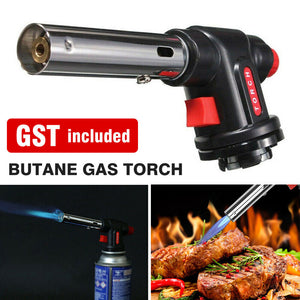 Butane Gas Torch Blow Lighter Flame Gun Burner Torch Welding BBQ Kitchen Baking