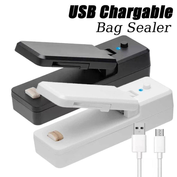 Portable Mini Heat Sealing Machine USB Rechargeable Food Sealer Plastic Bag